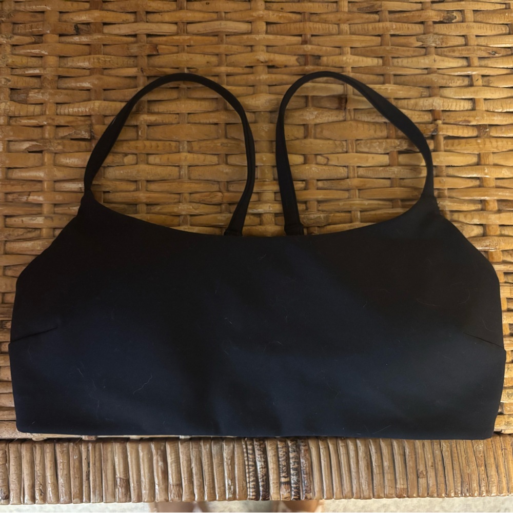 Black lulu sports bra